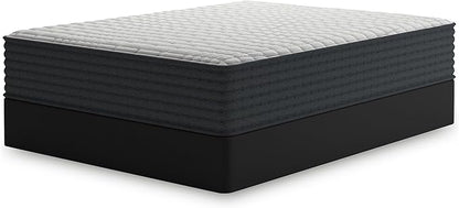 Signature Design by Ashley Hybrid 1200 12" Firm Moisture Wicking Mattress, Charcoal-Infused Gel Memory Foam, Edge Support for Pressure Relief, Temperature Regulating, California King, Fiberglass Free