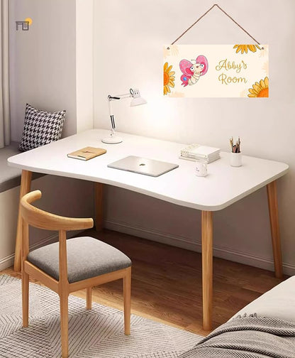 Personalized Sign, Cute Butterfly Sign For Little Man Cave, Sunflower Art Wall Art Decor Custom Name Door for Kids Room Floral Nursery Art Plate For Boys Room Girls Bedroom