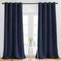 NICETOWN Window Drapes Long Curtains - (52 inches Wide x 120 inches Long, Navy, 2 Pieces) Living Room Panels Grommet Top Window Treatment for Hall & Guest Room