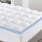 California Design Den Twin Mattress Topper, Thick Cooling Pillow Top Mattress Topper Twin for Restful Sleep, 900 GSM Fill, Breathable & Gentle on Skin
