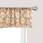 Ambesonne Fruits Window Valance Pack of 2, Modern Illustration Fruit from Abstract Cartoon Drawing Outline Look, Rod Pocket Curtain Valances for Kitchen Bedroom, 54" X 18", Apple Green Beige and Red