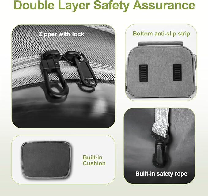 Expandable Cat Backpack,Cat Bubble Backpack Carrier for Carrying Cats, Pets and Small Dogs,Airline-Approved,Designed for Travel, Hiking, Walking,Car （Grey-Mewly Pet