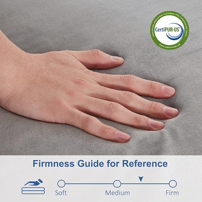 SINWEEK 4" Full Memory Foam Folding Mattress with Storage Bag - Foldable Trifold Floor Bed Topper, CertiPUR-US Certified Guest Sleeping Pad, Machine Washable Cover
