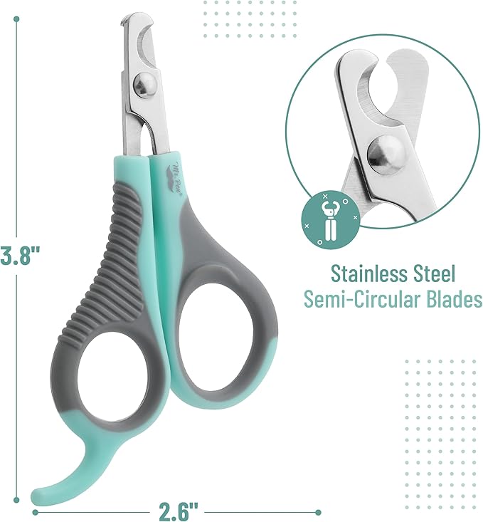 Mr. Pen Cat Nail Trimmer - Blue & Gray, Cat & Kitten Nail Clipper, Small Dog Nail Clipper-Mewly Pet