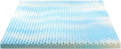ZINUS 3 Inch Swirl Gel Cooling Memory Foam Mattress Topper, Smaller, More Convenient WonderBox Packaging, Cooling, Airflow Design, CertiPUR-US Certified, Twin