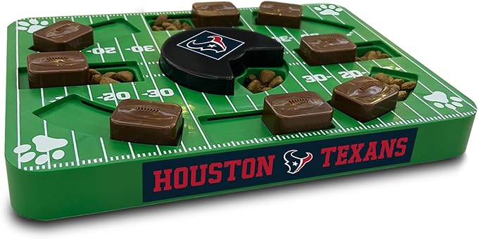 Pets First NFL Houston Texans Puzzle Toy, Puzzle Treat Dog Toy, Interactive Dog Treat Toy, Dog Puzzle-Mewly Pet