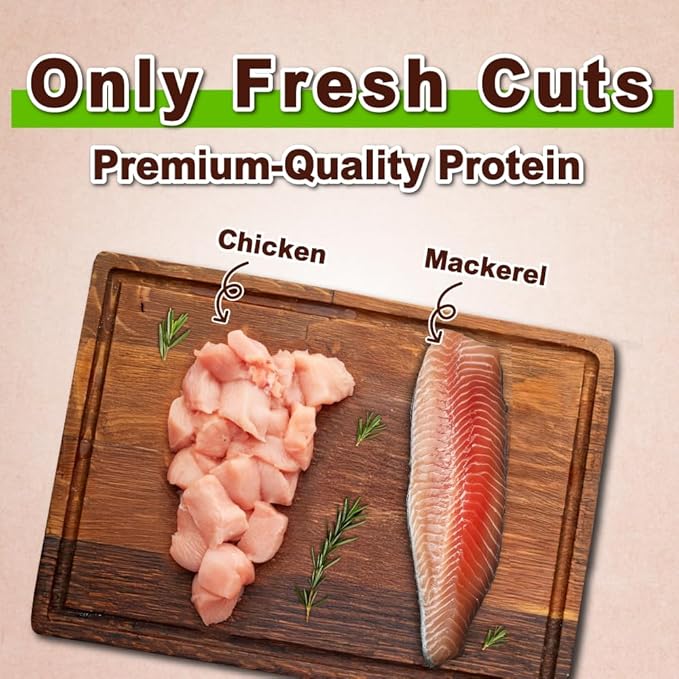 Afreschi Natural Cat Treats Chicken & Mackerel Star Shape 6 oz, All-Natural, High-Protein, Grain-Free, Healthy, Low-Fat, Easily Digestible-Mewly Pet