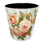 10L Wastebasket Retro Decorative Trash Can Waterproof PU Leather Wastebasket Without Lid for Kitchen, Office, Living Room, Bedroom