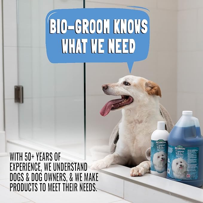 Bio-Groom Oatmeal Dog Shampoo – for Allergies and Itching, Cruelty-Free, Dog Bathing Supplies, Puppy Shampoo for Sensitive Skin, Made in USA, Anti-Itch Dog Products – 1 Gallon-Mewly Pet