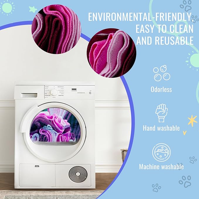 Pet Snuffle Ball, Puzzle Sniffing Interactive Dog Ball for Blind Dogs Training Stress Relief Dog Enrichment Toys Treat Machine Washable (15cm, Fantasy Pink)-Mewly Pet