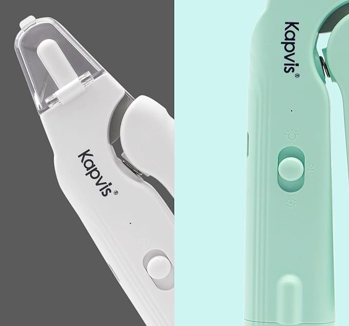 2-in-1 Dog & Cat Nail Clipper and Grinder,LED Lights & Safety Guard for Large Medium Small Dogs Cats Claw Trimmer,Claw Grooming Tool for for Cats and Small Dogs-Mewly Pet