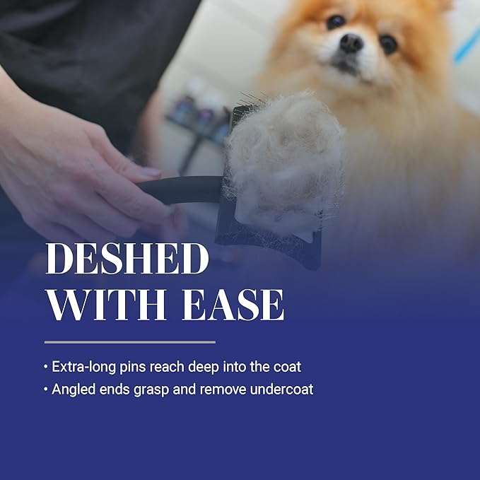 Chris Christensen Baby K Dog Slicker Brush, Groom Like a Professional, Fluff Detangle Style, Saves Time Energy, Black, Small-Mewly Pet