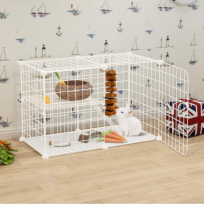 Bunny Carrot Cake Chew Toys,Rabbit Teeth Grinding Hanging Chinchillas Molar Toy Improve Dental Health Natural Apple Sticks for Guinea Pigs Rats Hamsters Gerbils(4 Packs)-Mewly Pet