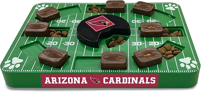 Pets First NFL Arizona Cardinals Puzzle Toy, Puzzle Treat Dog Toy, Interactive Dog Treat Toy, Dog Puzzle-Mewly Pet