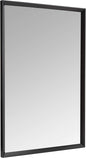 Amazon Basics Rectangular Wall Mount Mirror 24" x 36", Peaked Trim, Black