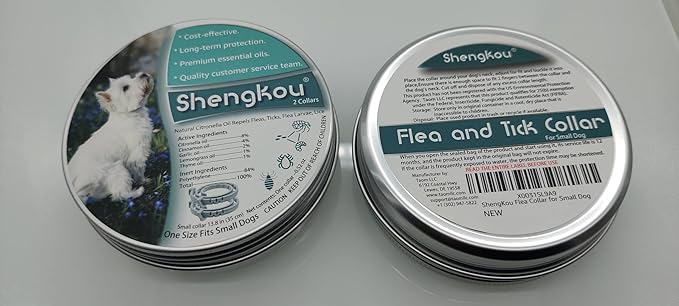 Natural Flea and Tick Collar for Puppies - 12-Month Protection, Safe Pest Control - Waterproof, Strong - Free Flea Comb and Tick Tweezer Included - 2-Pack, 13.8 Inches-Mewly Pet