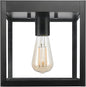 GLOBE Electric 60000020 1-Light Outdoor Flush Mount Ceiling Light Fixture, Matte Black, Clear Glass Shade, Front Porch Décor Lighting, Weather Resistant