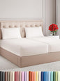 Split King Size 5 Piece Sheet Set - Comfy Breathable & Cooling Bed Sheets Set - Hotel Luxury Bedding for Women, Men, Kids, Teens, Boys & Girls - Deep Pockets & Wrinkle Free - Oeko-Tex - Antique White