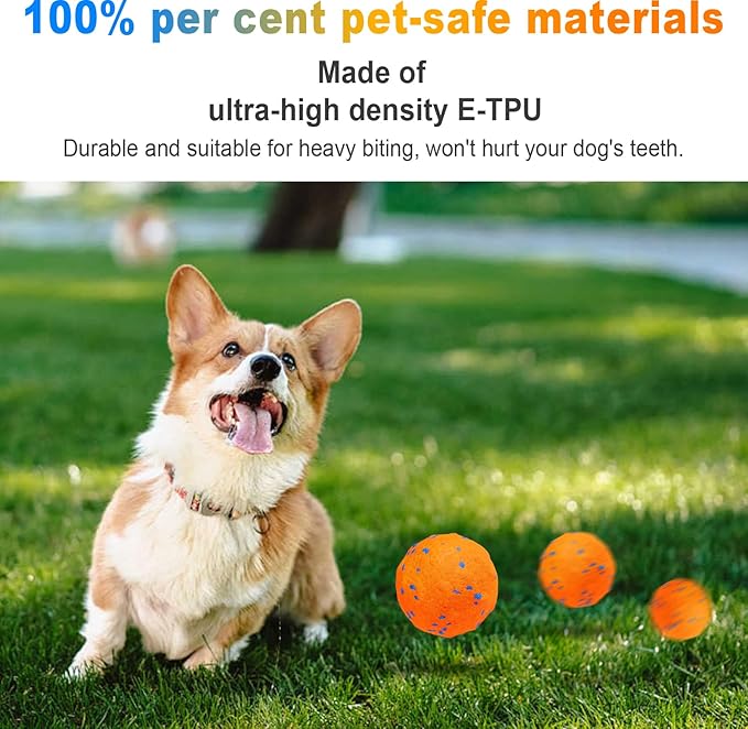 Interactive Dog Toys Ball, Automatic Moving, Bouncing Chew Toys, E-TPU Material, Suitable for Large and Medium-Sized Dogs, Used for Boredom Relief and Daily Training, USB Rechargeable-Mewly Pet
