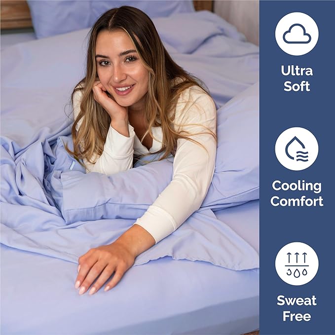 Queen 6 Piece Sheet Set - Comfy Breathable & Cooling - Ultra-Soft Hotel Luxury Bedding Set with 8-16 Inch Deep Pockets - 1 Flat & 1 Fitted Sheet & 4 Pillowcases - Wrinkle Free & Easy Care - Lavender