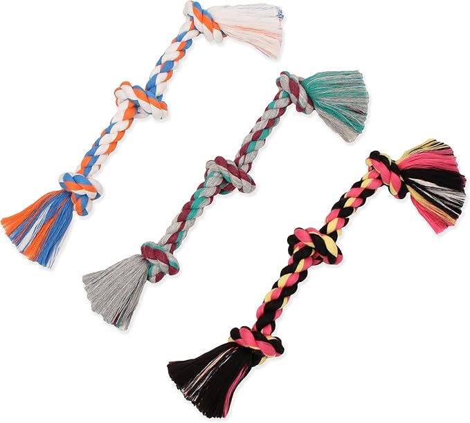 Mammoth Flossy Chews Color Rope Tug – Premium Cotton-Poly Tug Toy for Dogs – Interactive Rope– Dog Chew Toy, Assorted colors-Mewly Pet