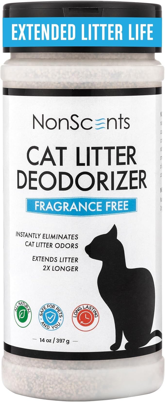 NonScents Odor Control Cat Litter Deodorizer - Professional Strength Odor Neutralizer, 16oz-Mewly Pet