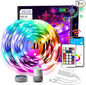 VOLIVO LED Strip Lights WiFi 100 FT, Compatible with Alexa and Google Assistant, 2 Rolls of 50ft RGB Led Light Strip, Music Sync Color Changing Lighting for Bedroom, Home, Kitchen, Party Decors