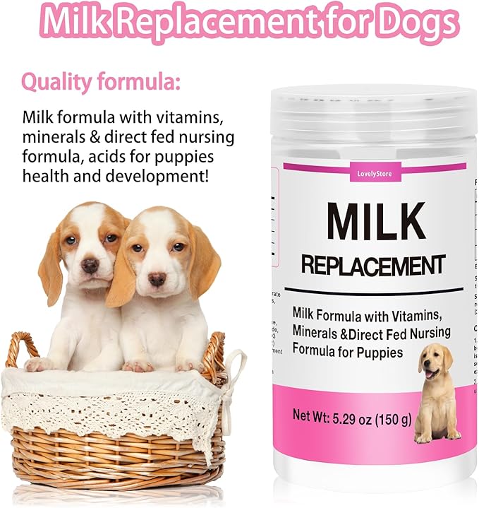 4 in 1 Whelping Kit for Dogs - Whelping Calcium Paste, Probiotic Paste, Fading Puppy Support & Puppy Milk Replacer - Essential Dog Whelping Supplies for Safe Delivery, Strong Puppies & Nursing Support-Mewly Pet