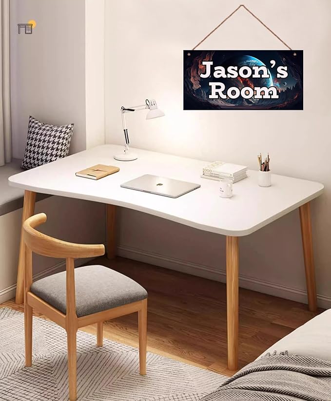 Personalized Sign Universe Sign Outer Space theme Art Décor For Kids Room Custom Name Door Wall Art Decor For Little Man Cave, Star Floral Nursery Art Girls Room Boys Bedroom