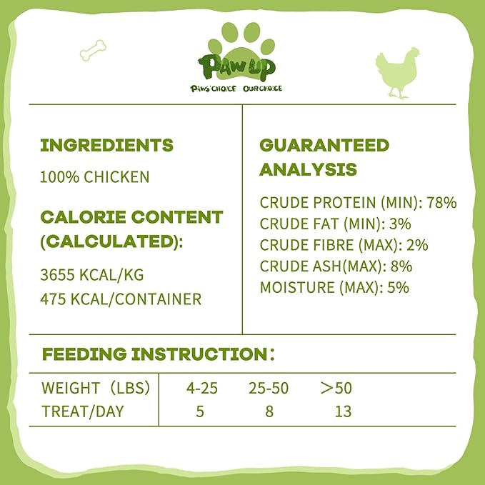 Freeze Dried Chicken for Dogs Cats, High Protein Raw Dog Food Topper, Single Fresh Ingredient Treats, 4.6oz, Rawhide Free-Mewly Pet