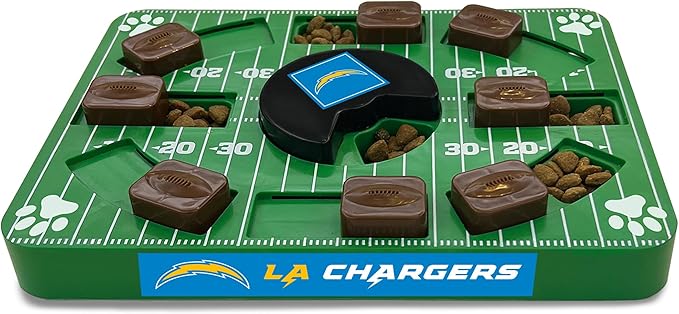 Pets First NFL Los Angeles Chargers Puzzle Toy - Interactive Dog Puzzle Treat Toy-Mewly Pet
