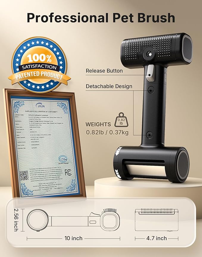 5-in-1 Cat Hair Brush & Gromming Rakes, Cat Steam Comb for Long or Short Haired Indoor Cats, Dog Hair Spritz Comb for Deshedding and Untangling, Pet Brush for Dog Kitten Rabbit Massage-Mewly Pet