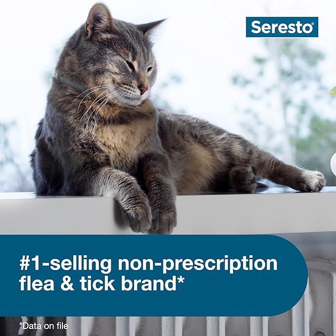 Seresto Cat Vet-Recommended Flea & Tick Treatment & Prevention Collar for Cats | 8 Months Protection-Mewly Pet