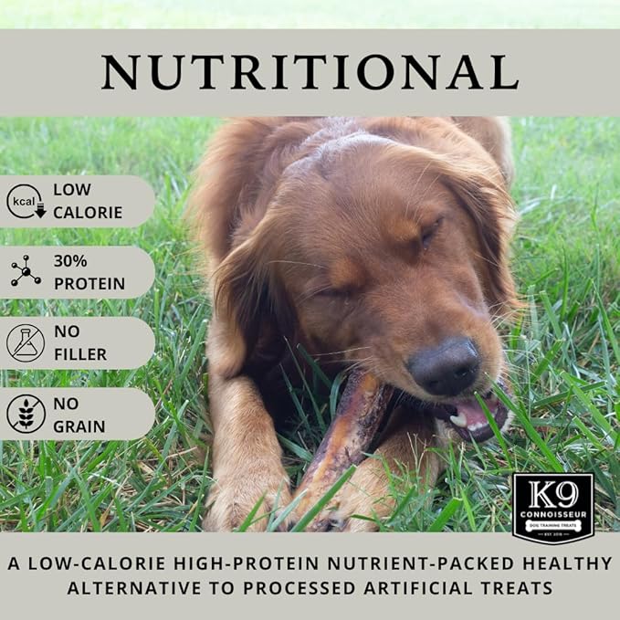 K9 Connoisseur Beef Marrow Large Dog Bones Long Lasting for Aggressive Chewers - USA Made Single Ingredient Champ Bones for Large Dogs Over 50 Pounds - 10 Pack-Mewly Pet