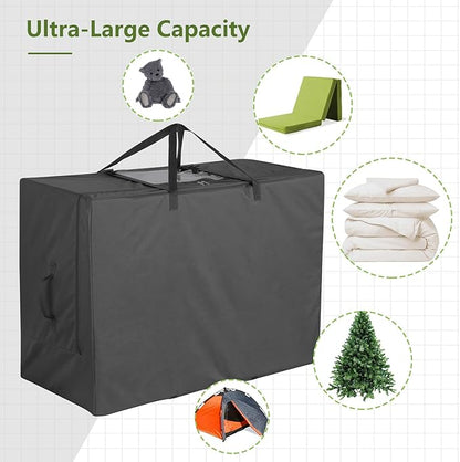 Cuddly Nest Folding Mattress Storage Bag - Heavy Duty Carry Case for Tri-Fold Guest Bed (Fits 4" Twin & Twin XL Mattress,Black)