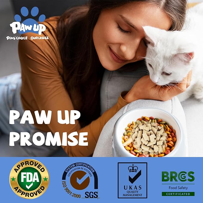 Freeze Dried Raw Dog Food, Chicken & Salmon Recipe Dog Food Topper, High Protein, Rawhide Free, Gluten&Grain Free for Dogs, Cats, 5.3oz-Mewly Pet