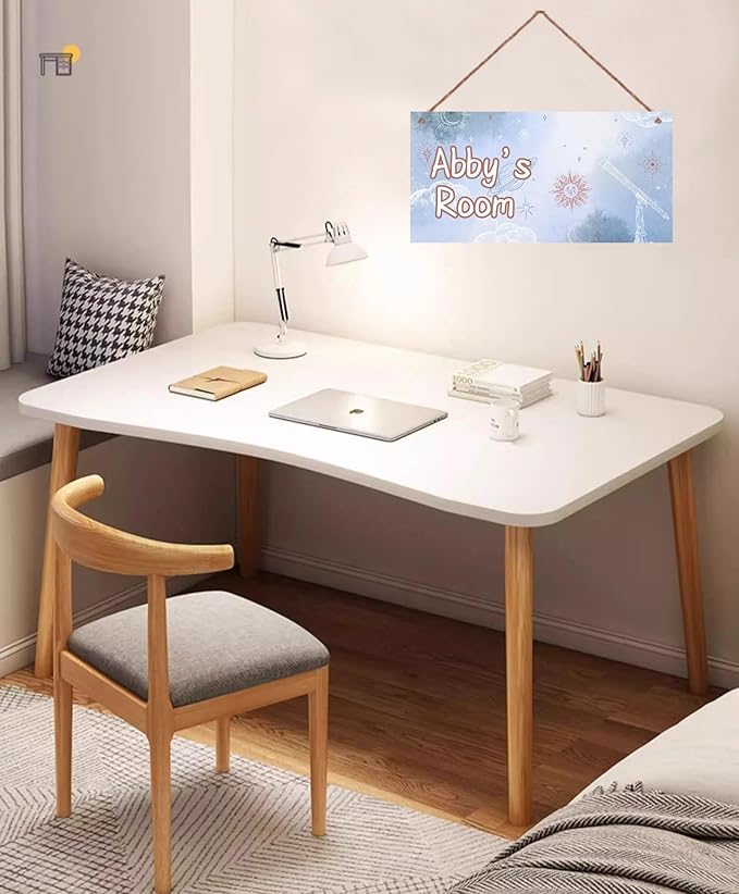 Personalized Sign Cute Cartoon Aerospace Themed Sign For Kids Room Nursery Door Decor,Custom Name Universe Wall Art Decor Decorative Plate for Boys Bedroom Girls Room Little Man Cave