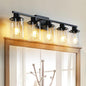 Black Bathroom Vanity Light Fixture 5-Light Vanity Lights for Bathroom Lighting Wall Sconce Lamp