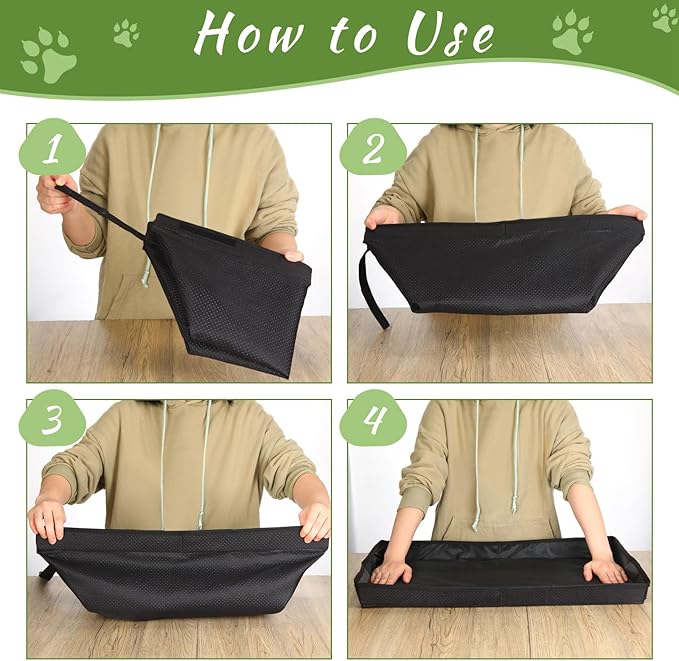 35'' x 22.6'' Dog Grass Pad Large Patch Potty with 2 Artificial Dog Grass Washable Puppy Pee Pad Foldable Dog Litter Box Indoor Outdoor Dog Potty Portable Pet Loo for Travel Balcony-Mewly Pet