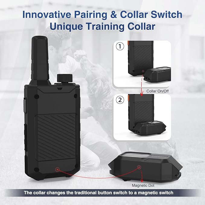 Dog Shock Collar for Dogs with 3 Night Lights - 4200 FT Range Electric Dog Collars, Rechargeable Dog Training Collar with 4 Powerful Modes, E Collars for Dogs Training for 20-140 lbs Dogs