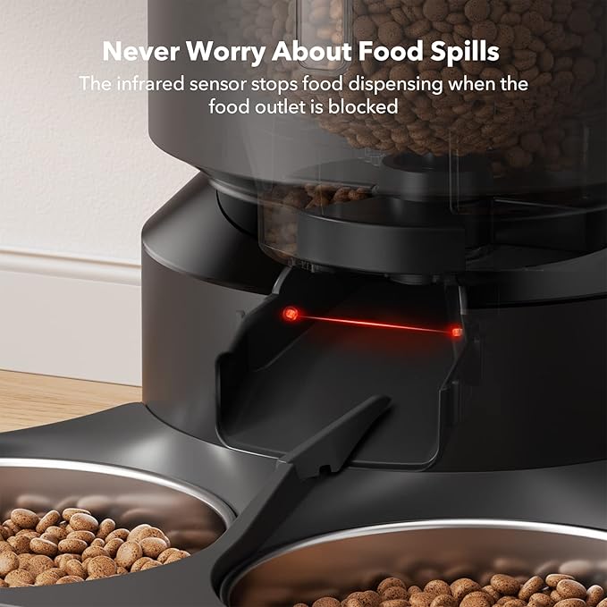 PETLIBRO Automatic Cat Feeder, Automatic Cat Food Dispenser with Freshness Preservation, Timed Cat Feeders with Low Food Sensor for Dry Food, Up to 6 Meals Per Day, Granary Pet Feeder for Cats/Dogs-Mewly Pet