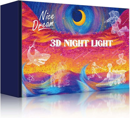 Nice Dream Soccer Night Light for Kids, 3D Illusion Night Lamp, 16 Colors Changing with Remote Control, Kids Room Decor, Toys Gifts for Children Boys Girls