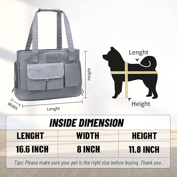 Dog Carrier, Cat Carrier, Pet Carrier, Foldable Waterproof Premium Oxford Cloth Dog Purse, Portable Bag Carrier for Small to Medium Cat and Small Dog-Mewly Pet