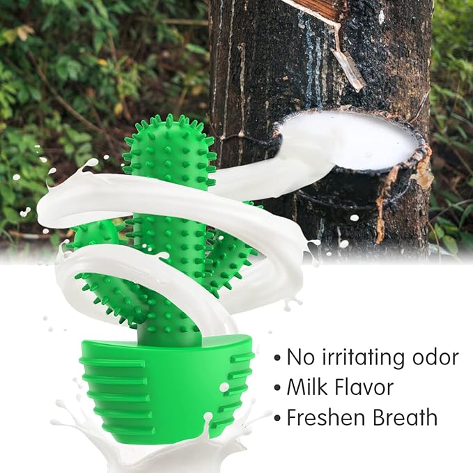 Dog Chew Toys Dog Toothbrush Stick Teeth Cleaning Brush Dental for Medium Large Dog, Puppy Christmas Easter Birthday Gifts, Outdoor Squeaky Toys for Aggressive Chewers Interactive Tough Toys-Mewly Pet