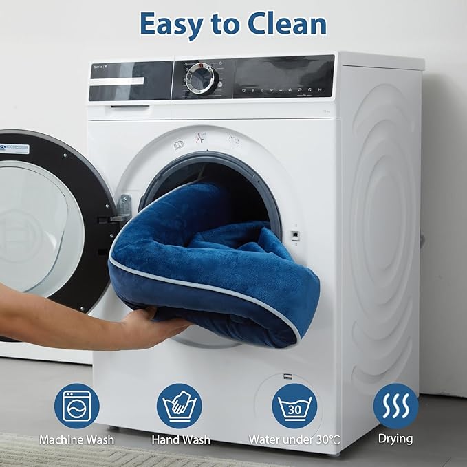 WNPETHOME Dog Beds for Large Sized Dogs, Washable Orthopedic Dog Couch Sofa Bed with Waterproof Lining & Non-Skid Bottom for Pet Sleeping-Mewly Pet