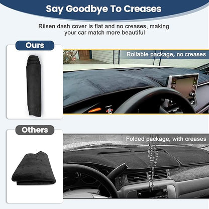 Dashboard Cover Mat Custom Fit for Honda Civic 2022 2023 2024 2025 Dash Cover for 11th Gen Nonslip Dash Mat Protector Sunshade No Glare Black