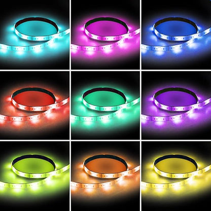 USB LED Strip Lights 13.2ft, Waterproof LED Strip Lights USB Powered RGB Lights with 3 Keys Controller Flexible LED Strip Lights Multicolor Chasing LED Lights for Indoor & Outdoor Decor
