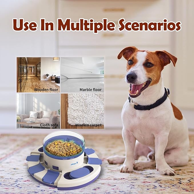 Dog Puzzle Toys for Boredom and Mental Stimulation, Interactive Slow Food Feeder Dispenser, Professional Level 2 in 1 for Large/Medium/Small Dogs-Mewly Pet