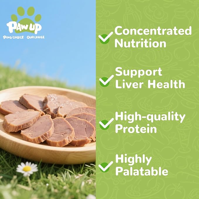 Freeze Dried Chicken Liver Pet Treats, High Protein Freeze-Dried Pet Food for Dogs, Cats, Fresh Ingredient Snacks, 4.6 oz, Rawhide Free&Grain Free-Mewly Pet