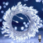 Firecracker Fairy Lights Plug in, 50Feet 1000 LEDs Cluster String Lights Waterproof Silver Wire Starry Firefly Lights for DIY Home Weeding Indoor Outdoor Christmas Tree Decorations, Pure White